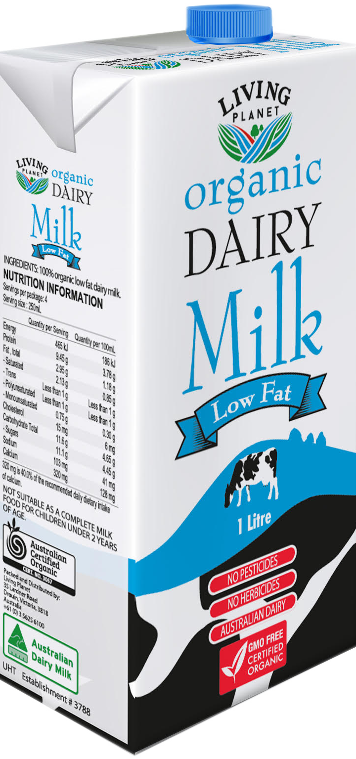 Organic Dairy Milk Low Fat – Living Planet